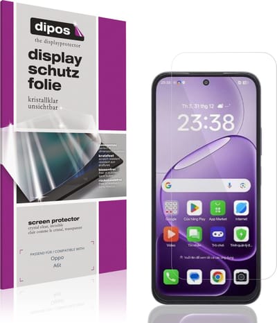 dipos – 4x Beschermfolie geschikt voor Oppo A6t | Krasbestendige & heldere Screenprotector Ultra-Thin