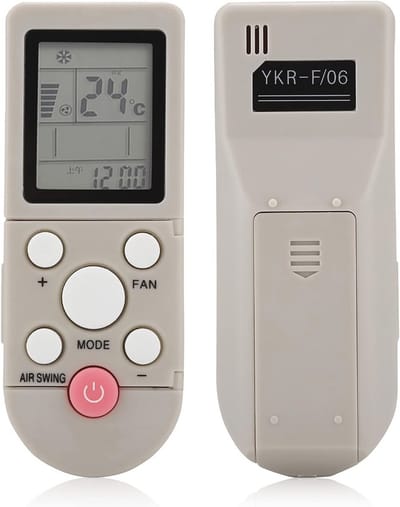 Dailygoody - Universele Airconditioner Afstandsbediening - Vervanging voor YKR-F - Slijtvast en Duurzaam - 10 Meter Bereik - Geschikt voor Aircond...