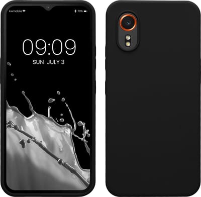 kwmobile telefoonhoesje geschikt voor Samsung Galaxy Xcover7 - Hoesje met siliconen coating - Smartphone case in zwart