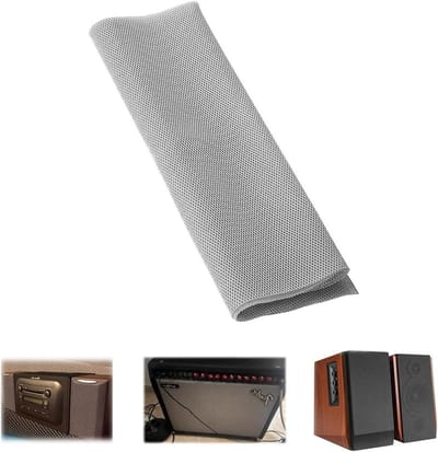 Speaker Grill Stofdoek voor Stereo Audio - Beschermhoes voor Geluidsinstallatie, Zwart, 1.4M x 0.5M, Stof- en Vuilbestendig