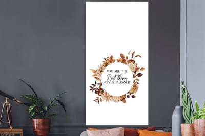 Muurstickers - Sticker Folie - You are the best thing never planned - Vrienden - Vriendschap - Spreuken - Quotes - 80x160 cm - Plakfolie - Muurstickers Kinderkamer - Zelfklevend Behang - Zelfklevend behangpapier - Stickerfolie