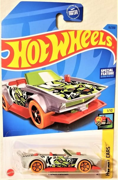 HOT WHEELS TRACK MANGA GREY 15/250 1:64 HW ART CARS 1/10