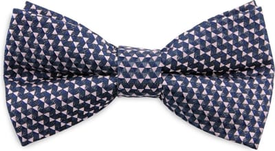 We Love Ties - Strikken - Strik Triangle Trip blauw roze - marineblauw / roze