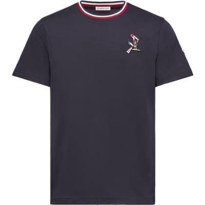 Moncler MonDuck Ronde Hals Trui Korte Mouw T-shirt Heren tops L10918C0001289AYY742 XXL gray