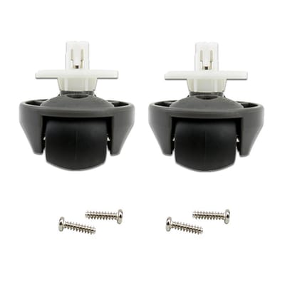 2 stuks Voorste zwenkwielen - geschikt voor Roborock S8 / s8 maxv ultra / s7 max ultra / S7maxv ultra / S7 / G10 / G10S / G20 / T7S - Robotstofzuiger Accessoires - zwart