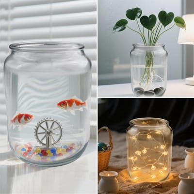 SnelShoppen - Glazen voorraadpotten met deksel - 2x 2L transparante opbergpotten - 21 cm diameter - Hoogte 33 cm - Ideaal voor keuken, opslag en decor