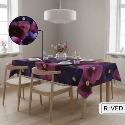 Raved Tafelzeil 140×260 cm - Bruin Tegel-Houtlook - PVC - Afwasbaar