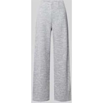 Broek in bouclé-look met elastische band