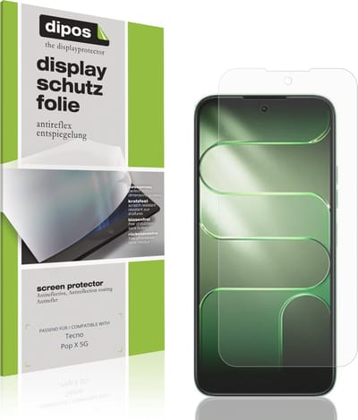 dipos – 4x Matte Beschermfolie geschikt voor Tecno Pop X 5G | Krasbestendige & antireflecterende Screenprotector Ultra-Thin