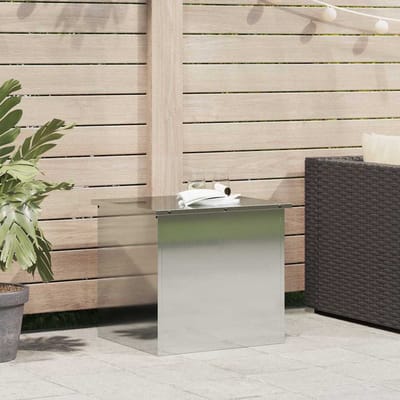 vidaXL - Tuinkussens - opbergdoos - Gegalvaniseerd - staal - 55 - x - 50,5 - x - 50 - cm