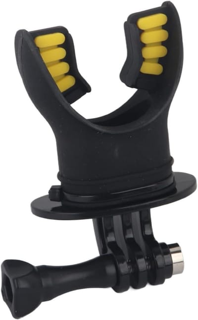 Mouthpiece Holder Adapter voor Actiecamera's - Ideaal voor Surfen, Duiken en Schaatsen met Drijver en Nekband