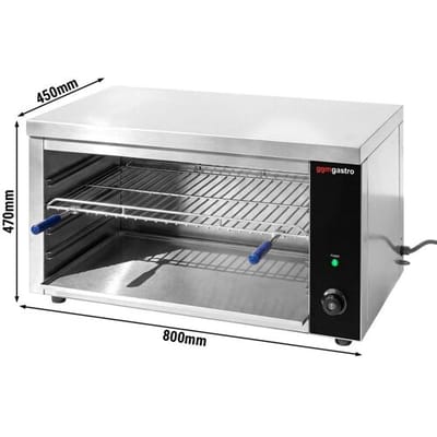 GGM Gastro Salamander Grill - KOMPAKT - 3,6 KW - 230 Volt Zilver
