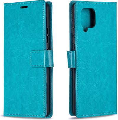 Bookcase Geschikt voor: Huawei Y5p - turquoise - portemonnee hoesje