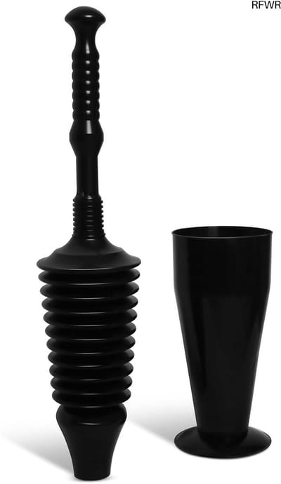 RFWR® Krachtige Toiletzuiger met Caddy - Afvoerontstopper voor Verstoppingen in Toiletten