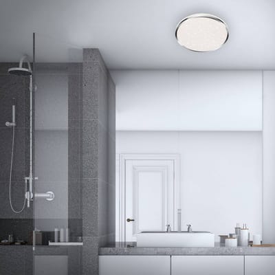 Briloner Acorus LED plafondlamp, IP44, sterdecor, Ø 33 cm