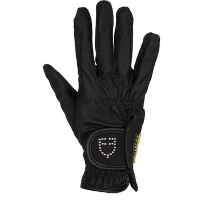 Handschoenen d'équitation avec logo pailleté femme Equestro d