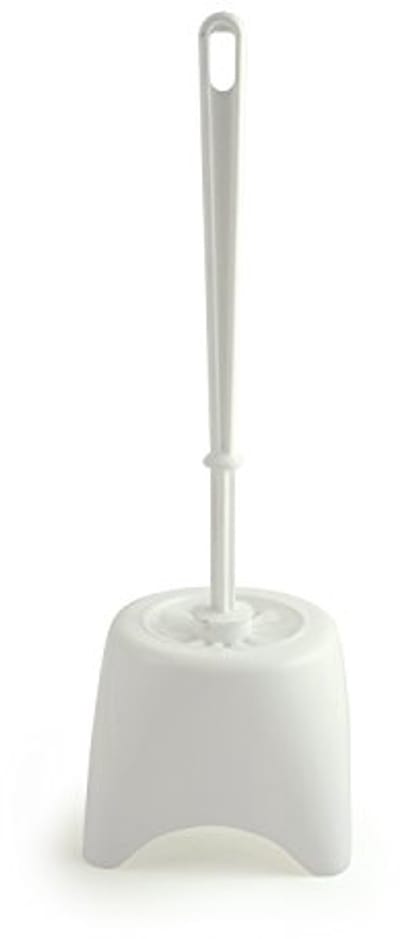 Witte Toiletborstelset met Pothouder - M