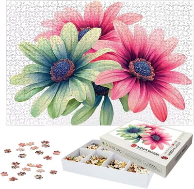 Houten Puzzel - Legpuzzel Volwassenen - Ontspanning Thuis - Met Poster en Letters - 2000 Stukjes - Meerkleurig