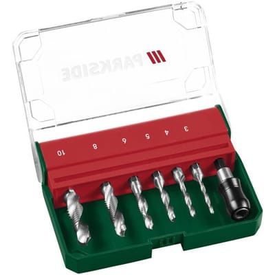 PARKSIDE Tap-, verzink-, en boorset (Combi-draadtapset)