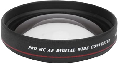 Allecto - Groothoeklensfilter - 62 Mm Groothoeklens - Voor DSLR-camera's en Camcorders - 0,45x Vergroting - Inclusief Opbergtas - Voor Creatieve Fo...