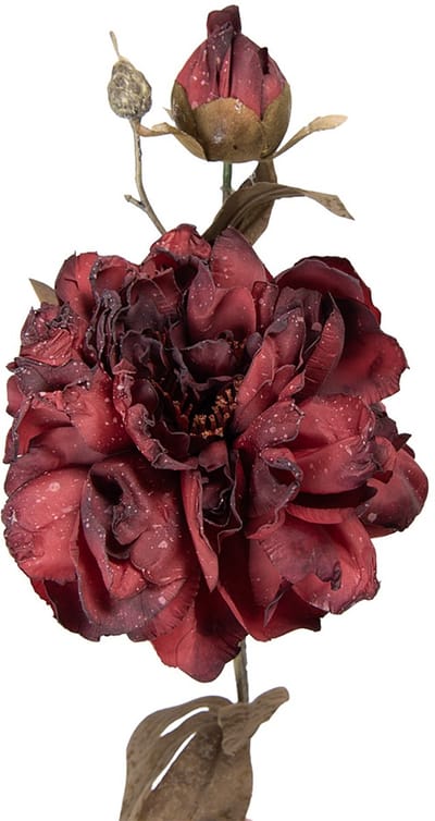 Clayre & Eef Kunstbloem 73 cm Rood Kunststof