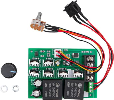 DC Motortoerenregelaar 10-50V 40A met Vooruit/Achteruit Schakelaar