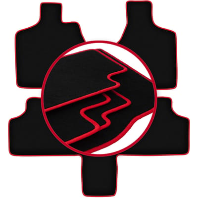 CARLUX-RED automatten voor: Chrysler Town&Country IV 7-zits (2000-2008)