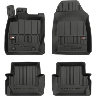 Frogum Geschikt voor FORD Fiesta Mk8 2017-2023 - Automatten Set - TPE Rubber - 6 cm Hoge Rand - Geurloos