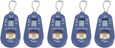 Batterijtester - Knopbatterij checker - Batterijstroom controleren - Met LCD scherm - 5 stuks - Zwart