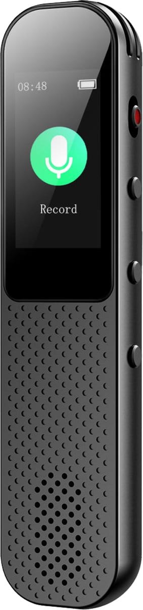 Audyn Voice Recorder Digitaal - 400 Uur Audio Opname - Afluisterapparatuur op Afstand - Dictafoon - 360° HD Opnames - Zwart