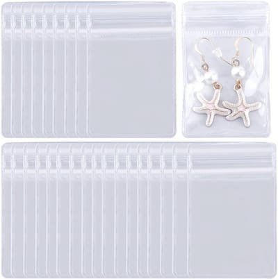 100 doorzichtige sieradenzakjes - Anti-oxidatie Sieradenzakjes - Sieraden Opbergers - Herbruikbare - Sieraden Zakjes - Sieraden Tassen Kleine - Plastic Sieraden