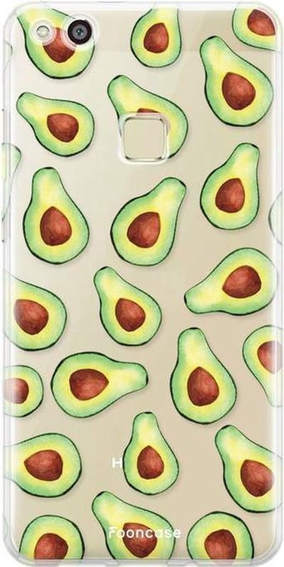 Fooncase Hoesje Geschikt voor Huawei P10 Lite - Shockproof Case - Back Cover / Soft Case - Avocado