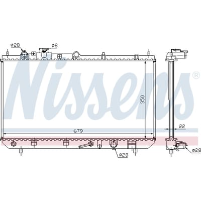 Radiator, motorkoeling NISSENS 625081