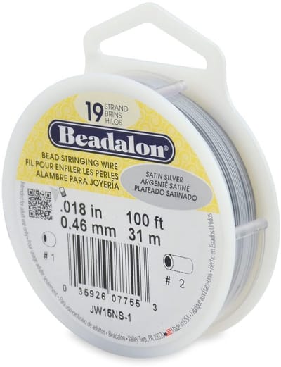 Sierdraad 31m Spoel 0,46mm 19 Strand Draad voor Sieraden Maken - Satijn Zilver