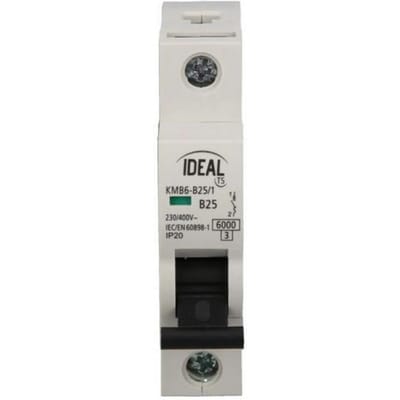 Ideal Serie - Schakelkast - 1P - 25A - DIN Montage