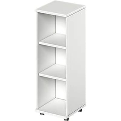 Schäfer Shop Genius Open kast  TETRIS WOOD - B 400 x D 421 x H 1160 mm - 3 OH - met glijders - wit