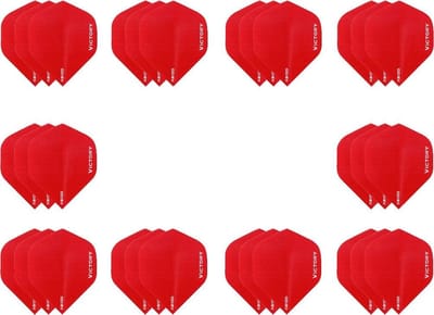 10 sets (30 stuks) Super Sterke Rode Poly XS100 - flights - dartflights