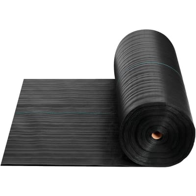 Onkruiddoek Heavy Duty, 0,9x30,5m 141,7g Landschapsdoek, Geweven Onkruidblokkerende Doeken, Tuindoeken Onkruidbarrière, Onkruidbeheersing Bodem