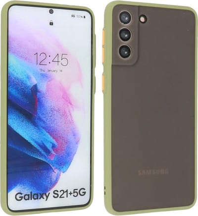 Hoesje Geschikt voor de Samsung Galaxy S21 Plus - Hard Case Backcover Telefoonhoesje - Groen