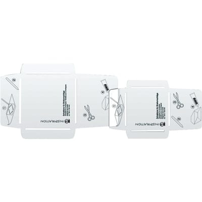 Couverteer stencil set "Vierkant", 2 stuks.