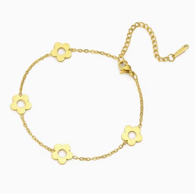 Luxe armband - Verguld - vrouwen armband - Goudkleurig armbanden - hoogwaardig roestvrij staal- armbandje - Goudkleurig - cadeau - verjaardag cadeau - Kerst cadeau
