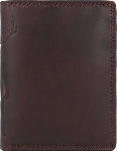 Jack Kinsky Monterey Portemonnee RFID-bescherming Leer 9.5 cm - Jongens - Staand formaat - mokka