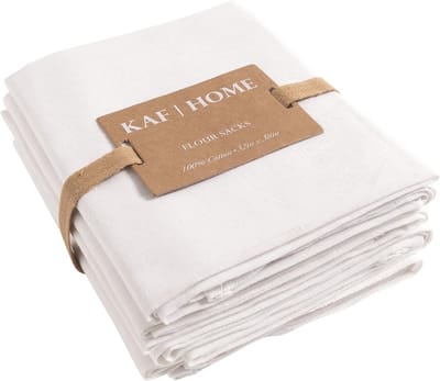 Keukenhanddoeken Wit Katoen Absorberend Set van 4 Pluisvrij