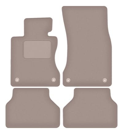 Beige veloursmatten voor: BMW 5 E61 RZEPY kombi, avant (2003-2010)