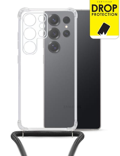 My Style Doorzichtig Telefoonhoesje geschikt voor Samsung Galaxy S26 Ultra Flexibel TPU | My Style Loop Hoesje met koord | Doorzichtig Hoesje Galaxy S26 Ultra - Transparant