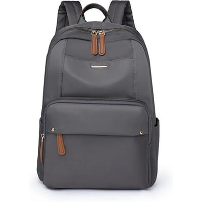 Schooltas voor studenten, grote capaciteit, modieuze en eenvoudige damestas voor licht reizen, veelzijdige Ins rugzak, casual tas grijze kleur
