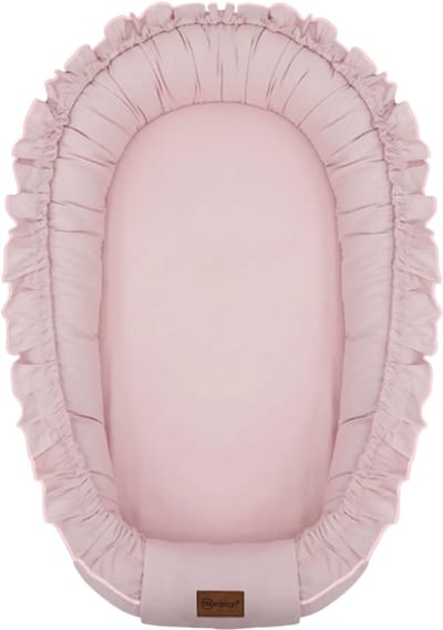 MorDesign Babynest Ruffle – 65x45 cm – Katoen – Zachte Verhoogde Rand