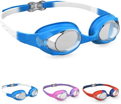 Zwemgoggles voor Kinderen van 4-10 Jaar, Vissenvorm, Antifog, Comfortabele Pasvorm en Veiligheid