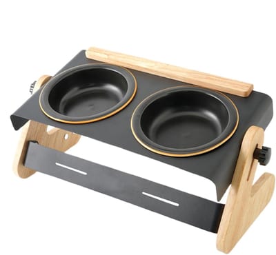 Verhoogde hondenbak - Honden voerstation - Comfortabel eten - 4-voudig verstelbaar - 41.5 x 20 x 15.5 cm - Niet gespecificeerd