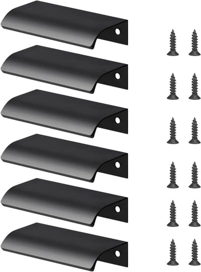6 Stuks Verborgen Keuken Handgrepen voor Lades - Aluminium Handgrepen voor Keukenkasten en Schoenenkasten
